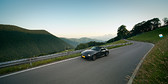 Alpina on Apennines mountain road