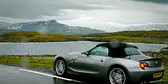 Alpina Roadster S on top of Aurland Snow Road (Norway)